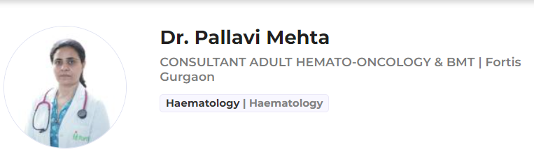 dr pallavi mehta hematologist in